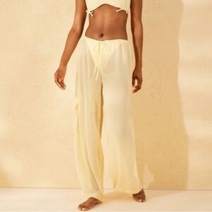 Wild Fable Sheer Wide Leg Beach Pants NWT | Resort Vacation Cover Up XS